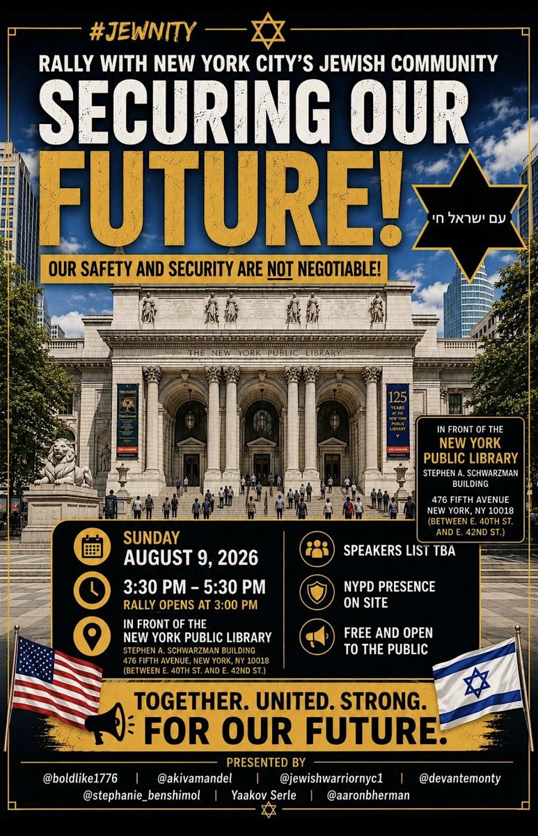 TheJewishAlly's tweet photo. See you there New York!

TT: devantemonty https://t.co/UWoxL9RKuq