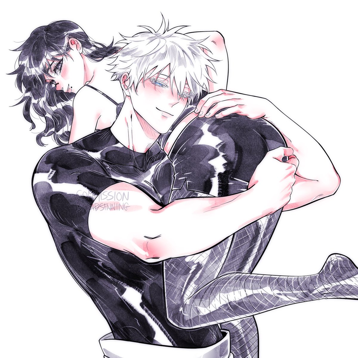 SidnerdArt's tweet photo. Gojo x OC commission! https://t.co/tOorzsU6Me