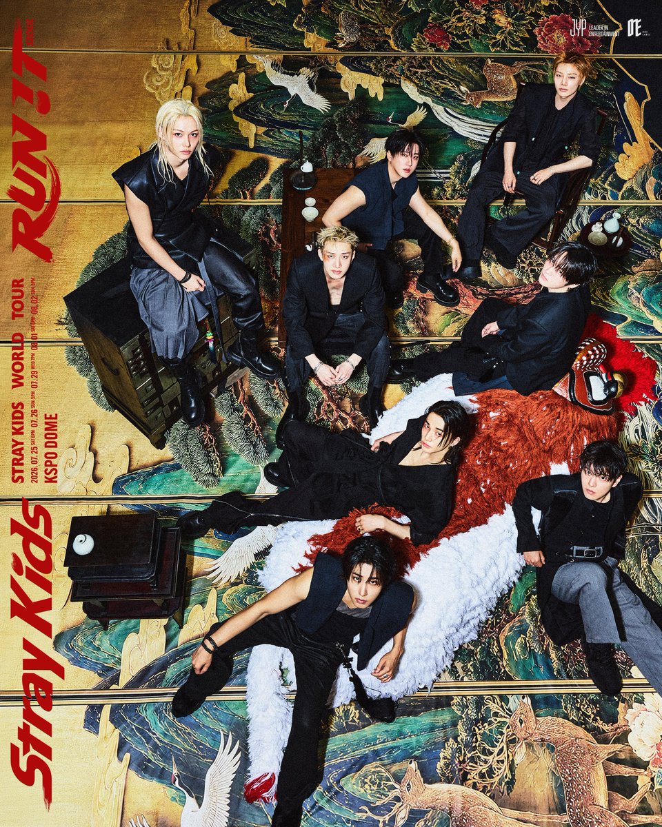 Kpop_Herald's tweet photo. .@Stray_Kids is set to become the first overseas male artist to perform at Tokyo’s National Stadium, taking the stage on Aug. 29–30 as part of its “Run It” world tour. 

The milestone comes just four months after labelmate @JYPETWICE made history as the first K-pop girl group to headline the iconic venue.

#StrayKids #RUNIT #TWICE