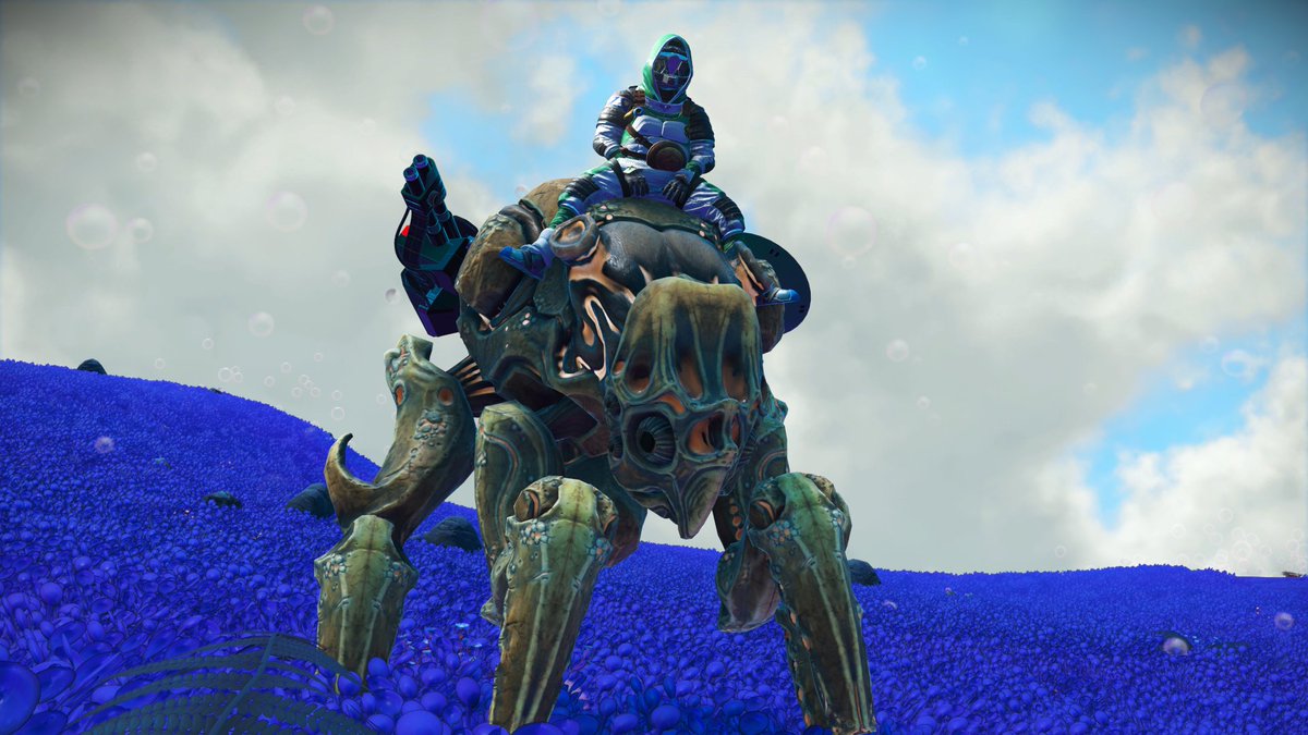 Korianax87's tweet photo. Got a pet this morning, pretty neat that they can be used as mounts too.
#NoMansSky #nms #photomode
#VPworld #VPtree #VirtualPhotography
#Gaming #gamerdad https://t.co/2PQMMcjLBu