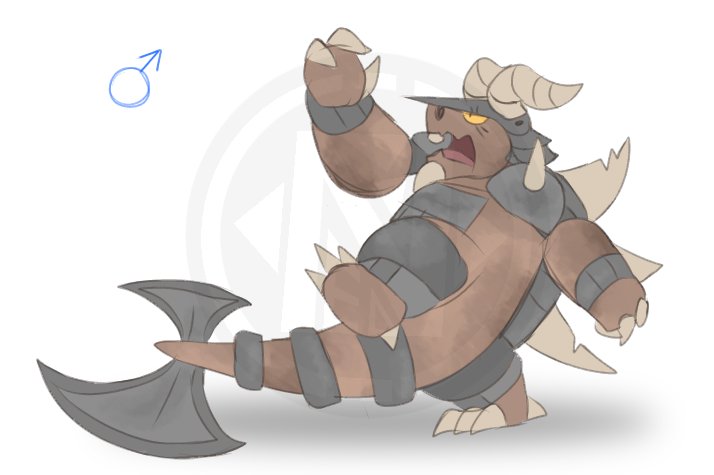 NeonartL's tweet photo. I reimagine the regional Galar form of Aggron and made even gender differences #Neonart #Art #Pokemon #Pokémon #Pokemonart #Fakemon #Aggron #Galar #Pokemonoc https://t.co/ba0bC4n6Sg