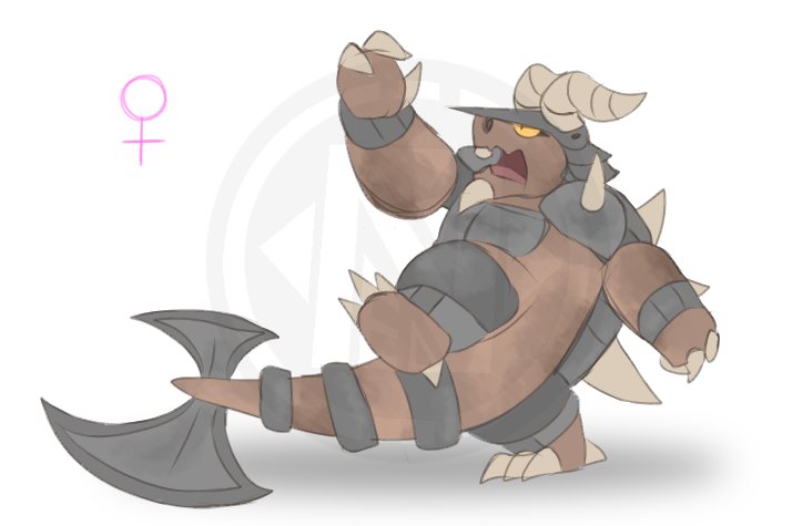 NeonartL's tweet photo. I reimagine the regional Galar form of Aggron and made even gender differences #Neonart #Art #Pokemon #Pokémon #Pokemonart #Fakemon #Aggron #Galar #Pokemonoc https://t.co/ba0bC4n6Sg