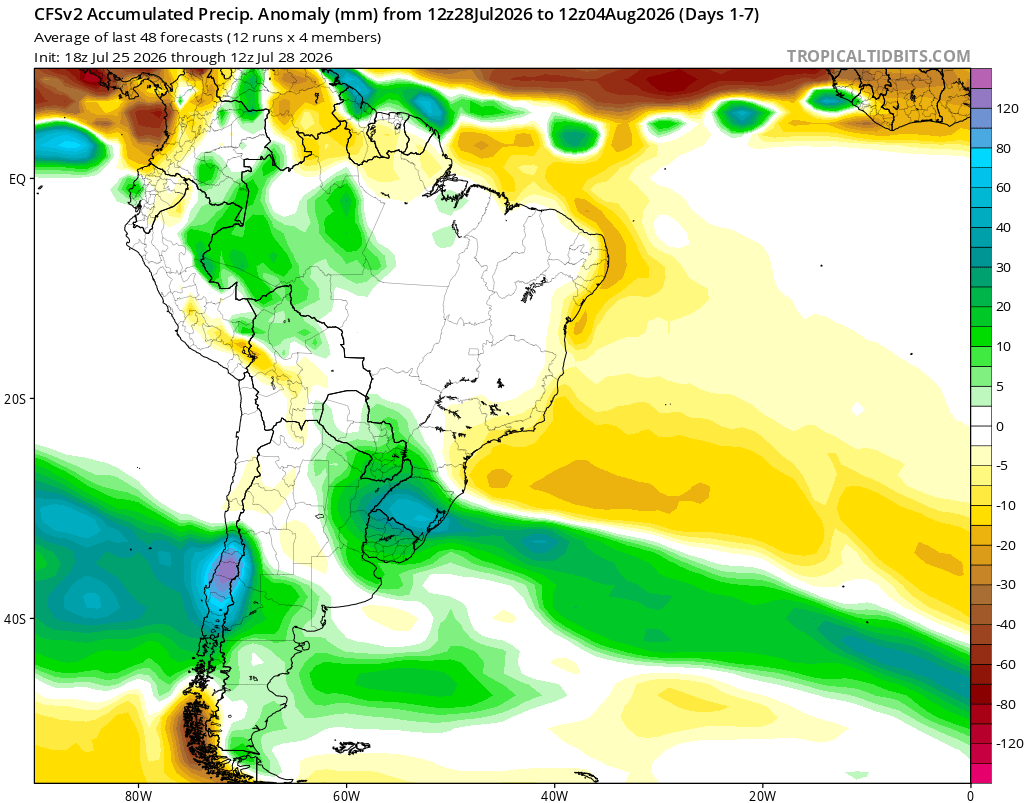 EdoWeatherman's tweet photo. ALERTA ZONA CENTRAL Y SUR ACTUALIZACIÓN.

Este jueves ingresa intenso temporal a la zona sur, dejando fuerte lluvia y viento entre Biobío y Los Lagos. Por la noche alcanza Ñuble y Maule y las primeras horas del viernes costa de O'Higgins. Por la mañana regiones de Valparaíso y Metropolitana y el viernes por la tarde región de Coquimbo y débilmente sur de Atacama. 

Lo más intenso caerá entre O'Higgins y Los Ríos, aunque la costa de Valparaíso también recibirá un evento fuerte.

Se esperan más de 40-50 mm en sectores de Maule a Biobío, concentrados en menos de 12 horas por lo tanto el riesgo de inundaciones repentinas es alto. 

Un segundo evento ingresa el sábado a la zona centro-sur con lluvia, viento y probables tormentas eléctricas. 

El escenario puede ser más complejo ya que el río atmosférico que alimenta estos eventos será categoría 3 e incluso 4 en Maule.

#Alerta. 
#SistemaFrontal. 
#Temporal.