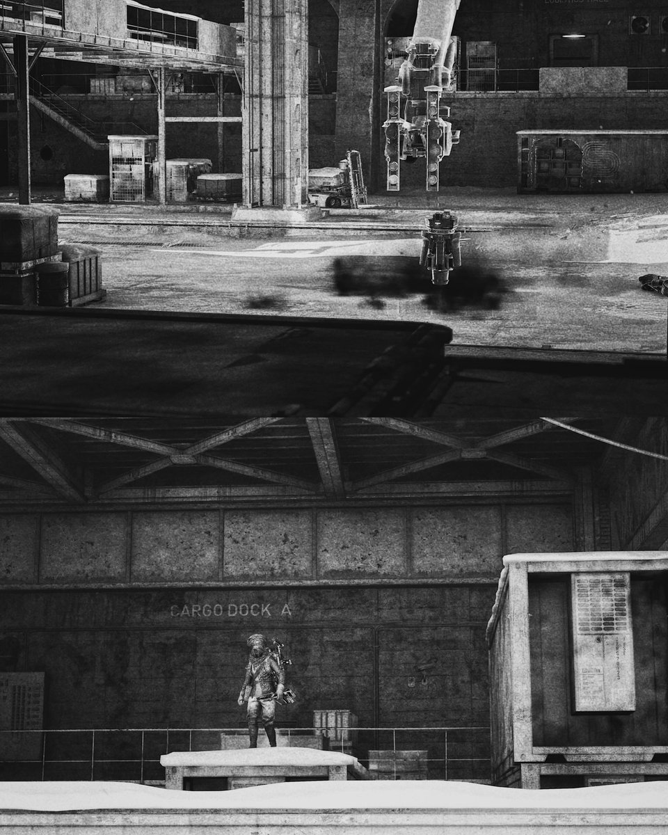 Ghosting_Ritual's tweet photo. Some high contrast black + whites of Arc Raiders the last couple days of raiders trying to survive and get that goop! #arcraiders https://t.co/kgPgNVHlDO