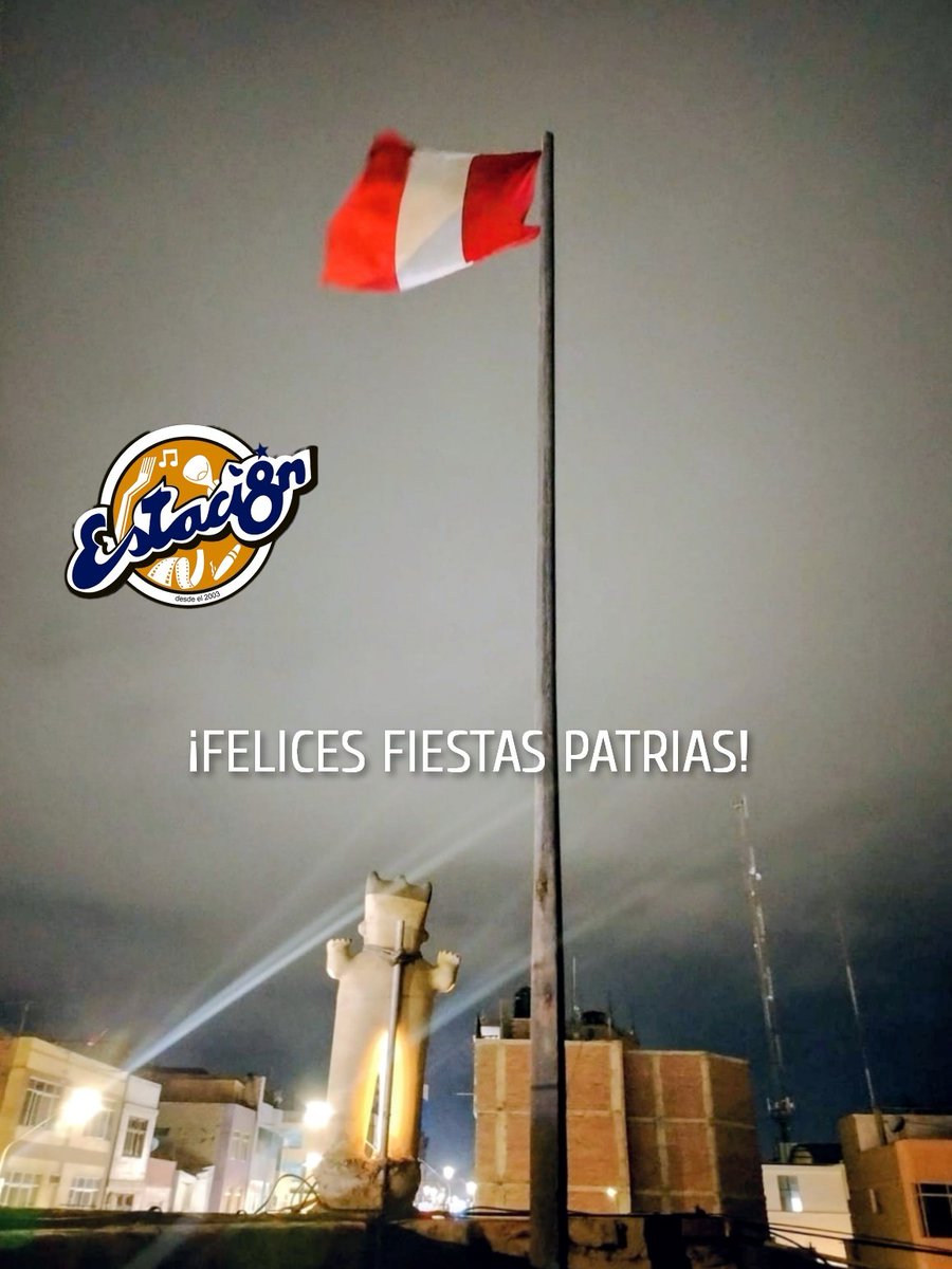 Estacion8's tweet photo. ¡FELICES FIESTAS PATRIAS!
Deseamos a nuestros clientes, colaboradores, proveedores, amigos y familiares. Que 205 años de independencia sirvan para trabajar por un país realmente libre, justo, igualitario, moderno y soberano. Los esperamos hoy martes 28 de Julio hasta las 4 am. https://t.co/KbQAb9Us5X