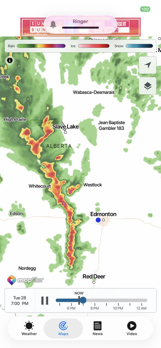 Sundance1515's tweet photo. On approach! Something wicked this way comes. #yeg #wx #storm https://t.co/JWnYc9psss