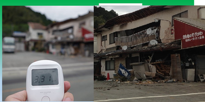 ric_koshimizu's tweet photo. 今回の7.28熊本地震と核テロの関わりを検証すべきであるとするには、理由があります。

以下は、10年前の熊本地震の時のRK記事です。写真は、当時、地震で倒壊した益城町の家屋の近くで撮られたもので、ガイガーカウンターが異常な数値を表しています。
。。。。。。。。。。。。。。。。。。。。。。

熊本地震被災地の「高放射線量」にご注目ください！
緊急事態です。
https://t.co/xfH72qvqrX

事実関係だけ、手身近に報告します。本日、以下を再確認しました。

4月16日午後、つまり、16日未明の「本震」の後に、熊本の被災地に入ったＲＫ独立党員2名からの報告では、壊れた商店街、熊本城崩落地点など、数カ所でγ線線量を計測したところ、最高で３．３１μSVを検知したと
のこと。それまで０．０６μSV前後であったものが、当該地域に入った途端に線量が急上昇した。ふたりとも高線量を記録した地点で、頭痛を感じたとのこと。そして、現在までも腸炎のごとき症状に悩まされ下痢が続いている。
。。。。。。。。。。。。。。。。。。。。。
党員2名は同じ症状。恐らく、急性の被爆症状と思われます。同様の事象が、今、熊本で起きていないか心配です。だから、ガイガーカウンターを現地に持ち込んでいただきたい。

汚い言葉連発で、ガイガー調査を阻もうとする集団がいるようです。それが、放射能テロの証拠であるかもしれない。
https://t.co/W9GnvUyiOL

熊本の皆さん、被爆の恐れがあります。警戒して下さい。

リチャード・コシミズ

参考記事：2016年04月25日
南九州の放射線量、上がっているようですが。場所は、陸上自衛隊の駐屯地、分屯地に合致する？
https://t.co/TjD63UaHQS

#人工地震　#被爆　#朝鮮カルト