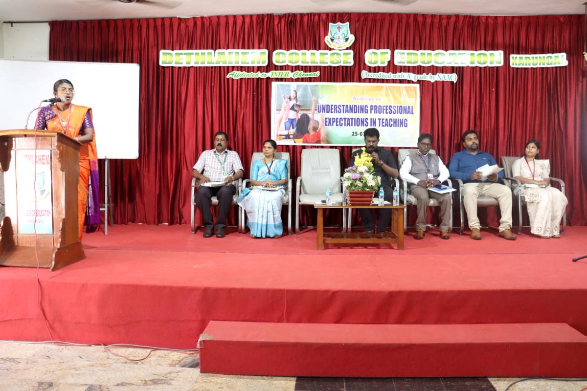 BethlahemB's tweet photo. Bethlahem College of Education, Karungal organised a one day workshop on "Understanding Professional Expectations in Teaching" on 25th July 2026. The programme commenced at 9.00 a.m. with an invocation. https://t.co/N00ThZvKFA