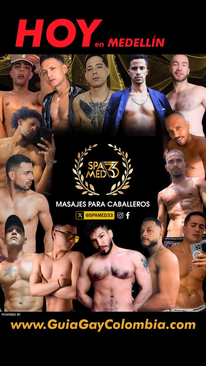 guiagaymed's tweet photo. HOY en MEDELLÍN
SPAMED33
Cel.3159426373
Cel.3052875909
Cel.3125439844
Tel.6043223258 
➜ @spamed33 
···
#guiagaycolombia #spamed33 #spamedellinla33 #gaymassage #masajegay #medellingay
➜ @GUIAGAYCOL26 🏳️‍🌈🇨🇴
@georgeDuboiss @georgeDuboissof https://t.co/XjHviPCIuW
