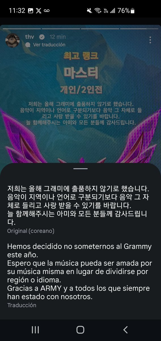 V_yossdp's tweet photo. Te amo Taehyung, siempre amaré si música por lo que es y no por un idioma 💗 https://t.co/qKyNXQKuvm