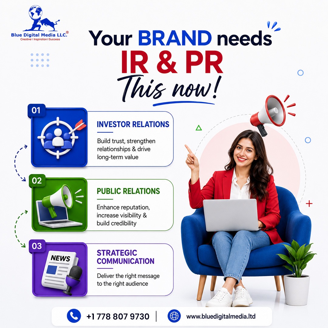 IR_PR_Agency's tweet photo. Trust drives investment. Visibility drives growth.

Professional Investor Relations and Public Relations help public companies build credibility, engage investors, and create lasting market value.

📞 +1 778 807 9730 | 🌐 https://t.co/03KvpUg9cs

#InvestorRelations #PublicRelations #StockMarket #NASDAQ #NYSE #TSX #OTCQX #OTCQB #SmallCap #MicroCap #InvestorConfidence #CapitalMarkets #ShareholderValue #BusinessGrowth