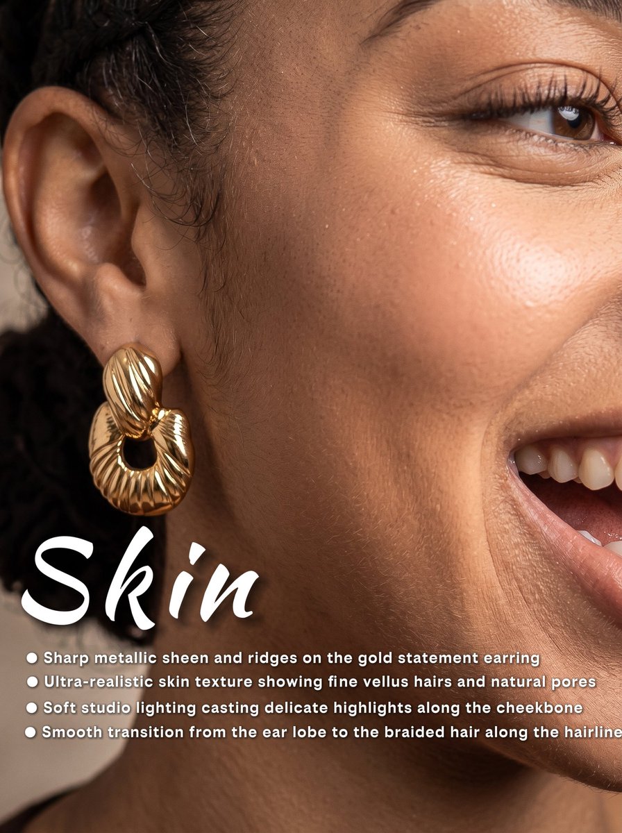 Xynthiah_1's tweet photo. Is AI getting too detailed? 😳

​Zooming in on the cornrow braiding, laid baby hairs, and scalp texture. The gap between AI renders and studio photography is officially gone.

​Rate the realism from 1-10 👇 https://t.co/1PJdyDzp3B