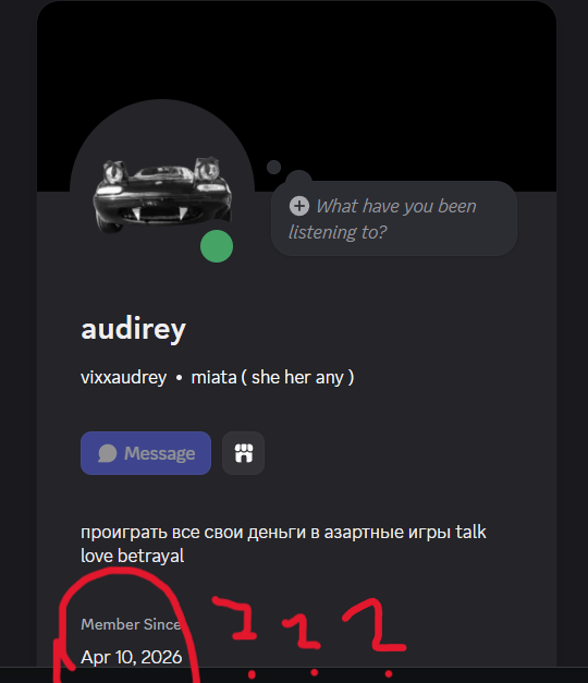 VixxAudrey's tweet photo. idk why it says i joined 2 months ago?!?!?!? ok go add me now smiles at you https://t.co/U34s6IhJza