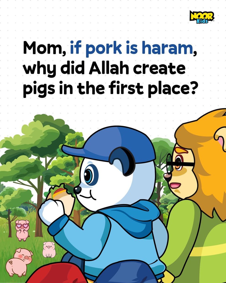 salahudeen33's tweet photo. Mom, if Pork is haram, why did Allah create pigs in the first place?

THREAD https://t.co/yizRVaVxWF