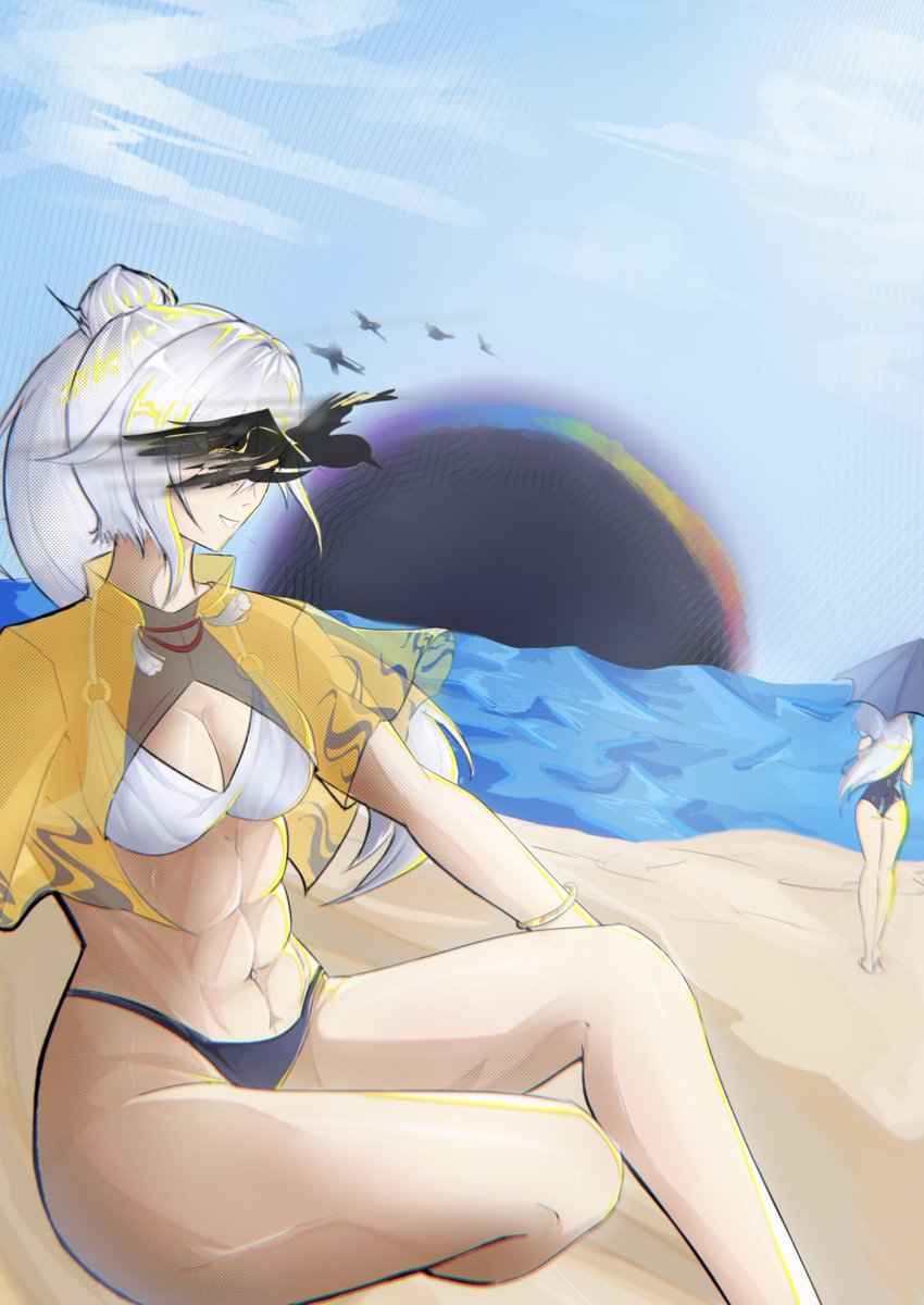 ayatofan01's tweet photo. Yijiang at the 🏖️ ~ gift for @coffiell 

#zzzsummerArtTrade 

Thank you to @Yidhari_Timely for hosting ! (*ᴗˬᴗ) https://t.co/XEIy7ReU1v