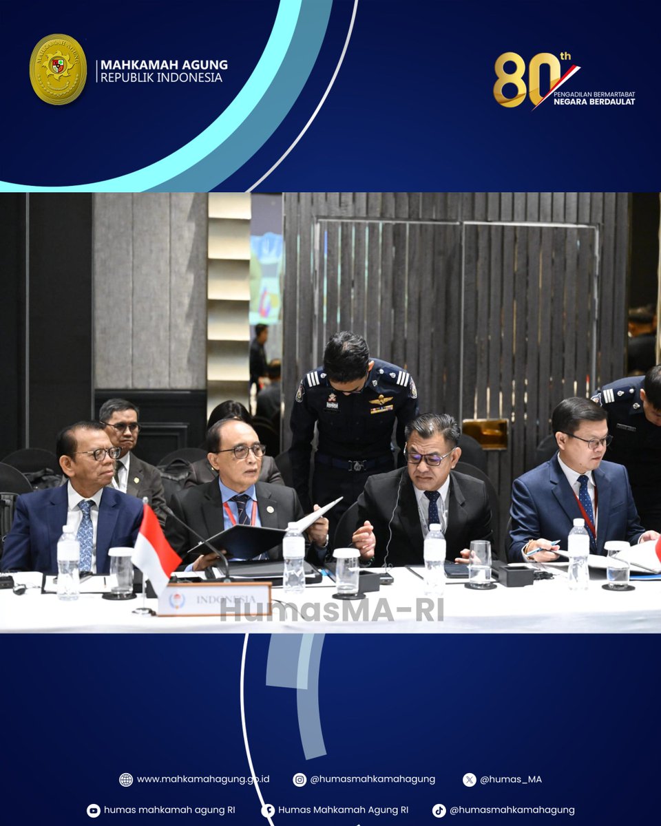 Humas_MA's tweet photo. PERTEMUAN CACJ KE-13 SEPAKATI ADOPSI "DENPASAR PRINCIPLES", KONTRIBUSI PENTING MA RI BAGI KESEJAHTERAAN HAKIM ASEAN

Berita selengkapnya silahkan klik https://t.co/xLZ14czNiE atau kunjungi website resmi Mahkamah Agung RI di https://t.co/dPhd7WjJR5 untuk melihat berita lainnya. https://t.co/v7SA0oNzd6