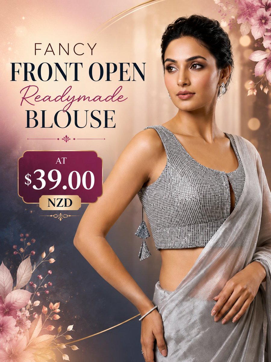 AkarshanNz's tweet photo. 🌸 Your perfect festive blouse is here! Fancy Front Open Readymade Blouse – $39 NZD 👉 https://t.co/RBD6UamrHb 💖 https://t.co/JcpsIIIpRm
