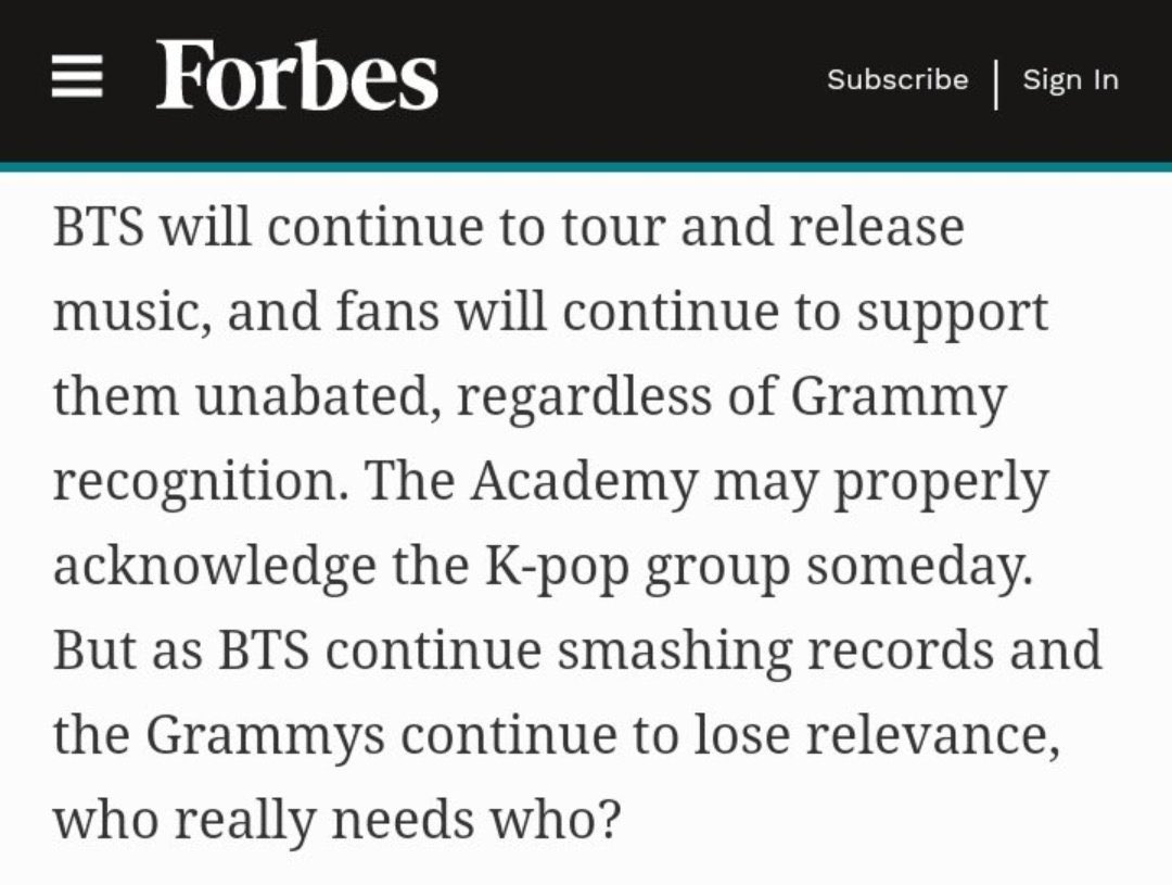 sugacoupss's tweet photo. You will never get any clout from BTS if you don’t respect their artisty, Grammys.

We’re proud of you, @BTS_twt 💜 https://t.co/MmxkzOvxvB