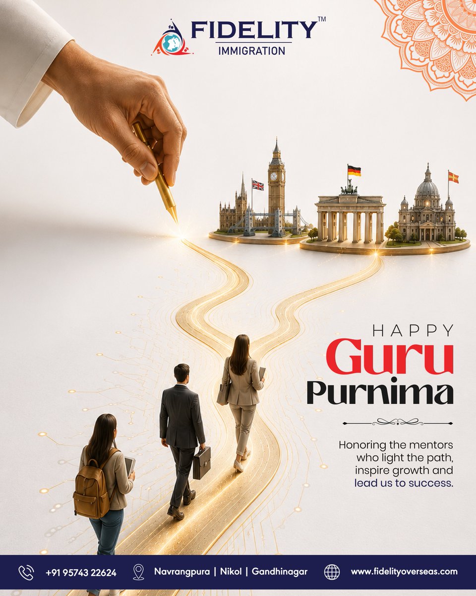 FidelityOverse3's tweet photo. A True Guru Shows the Way Forward

This Guru Purnima, we celebrate the mentors who inspire confidence, share wisdom, and help transform dreams into reality.

At Fidelity Immigration, every successful journey begins with the right guidance. https://t.co/V5t3NXtpr8