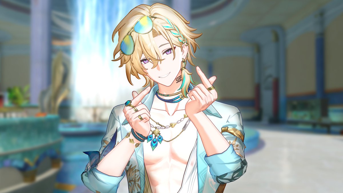 GreenTeaWafflez's tweet photo. I don't think I'm doing him quite justice but his skin is a very nice upgrade especially his hair💛 #aventurine #hsr #honkaistarrail https://t.co/sGRf2v6KTO