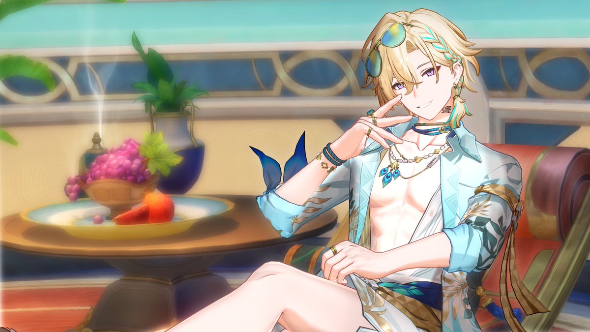 GreenTeaWafflez's tweet photo. I don't think I'm doing him quite justice but his skin is a very nice upgrade especially his hair💛 #aventurine #hsr #honkaistarrail https://t.co/sGRf2v6KTO