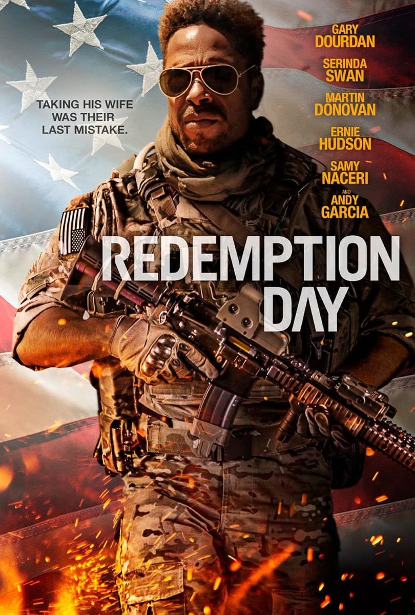 luisesegbona's tweet photo. 🚨 MOVIE RECOMMENDATION 🚨

If you love intense, high-stakes military thrillers, put Redemption Day on your watchlist! 🎬💥When a decorated U.S. Marine Captain’s wife is kidnapped by a terrorist cell in Morocco, diplomatic red tape forces him to take matters into his own hands. 

Packing incredible tactical action, intense suspense, and an amazing cast featuring Gary Dourdan and Andy García, this rescue mission keeps you on the edge of your seat from start to finish.

Have you watched this one yet?