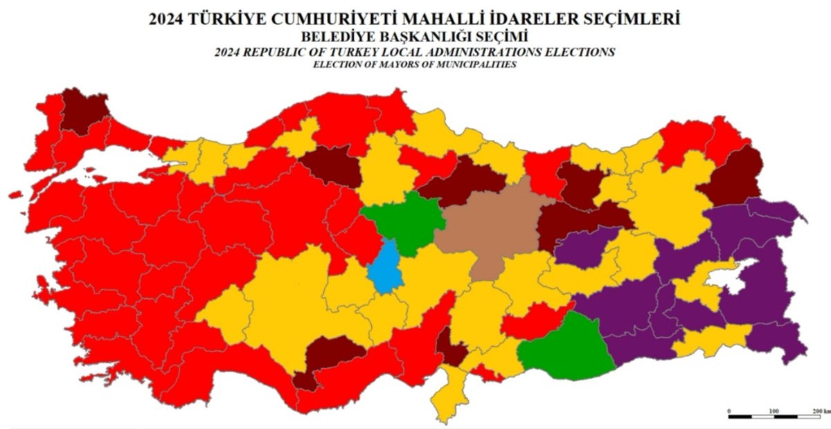 emrahgulsunar's tweet photo. Tekrar tekrar hatırlatmak gerekiyor. CHP'li belediyelere yapılan operasyonların ana nedeni yerel seçimde ortaya çıkan bu haritanın genel seçimde de ortaya çıkmasını engellemektir. https://t.co/1HfsANB2Pf