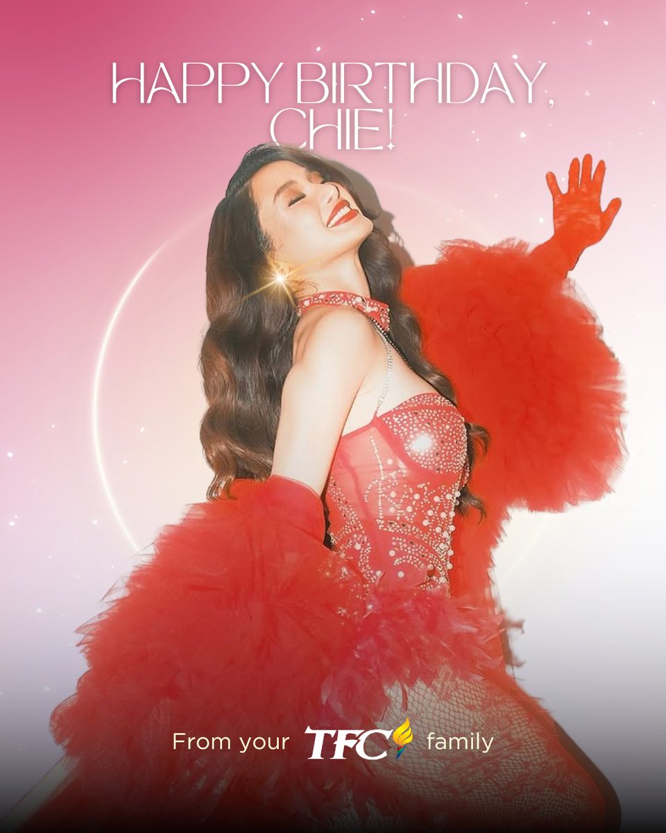 KapamilyaTFC's tweet photo. Happy Birthday, Chie! 🤩🎉
Your TFC family wishes you all the best ✨

@ChieFilomeno 
#ChieFilimeno #HappyBirthdayChie #TFC #TheFilipinoChannel https://t.co/IrUpgczpsP