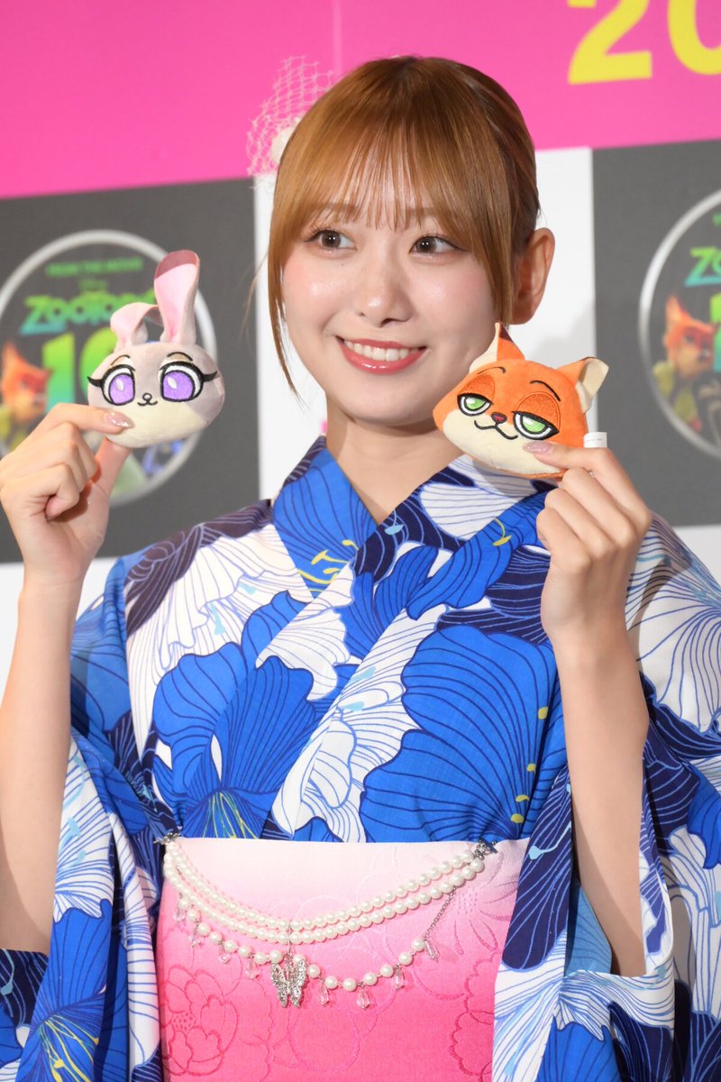 natalie_mu's tweet photo. ◤🦊＝LOVE髙松瞳×瀧脇笙古🐰◢
浴衣姿の“しょこみん”が「ズートピア」くじで
仲よくおそろいゲット❤️💛

＝LOVEの絆感じる“バディエピソード”は？

▼詳細・📸撮り下ろし16枚
https://t.co/HexlqVa0wm https://t.co/AGCww6eLHf