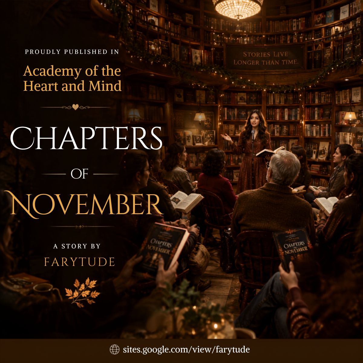 farytude's tweet photo. Discover Chapters of November, a published literary short story by Farytude, featured in Academy of the Heart and Mind.
Link: https://t.co/LNKP3hf2iB
#writingcommunity #literaryficiton #ficiton #shortstories #magicalrealism #literarysociety https://t.co/C6MKZIuopp