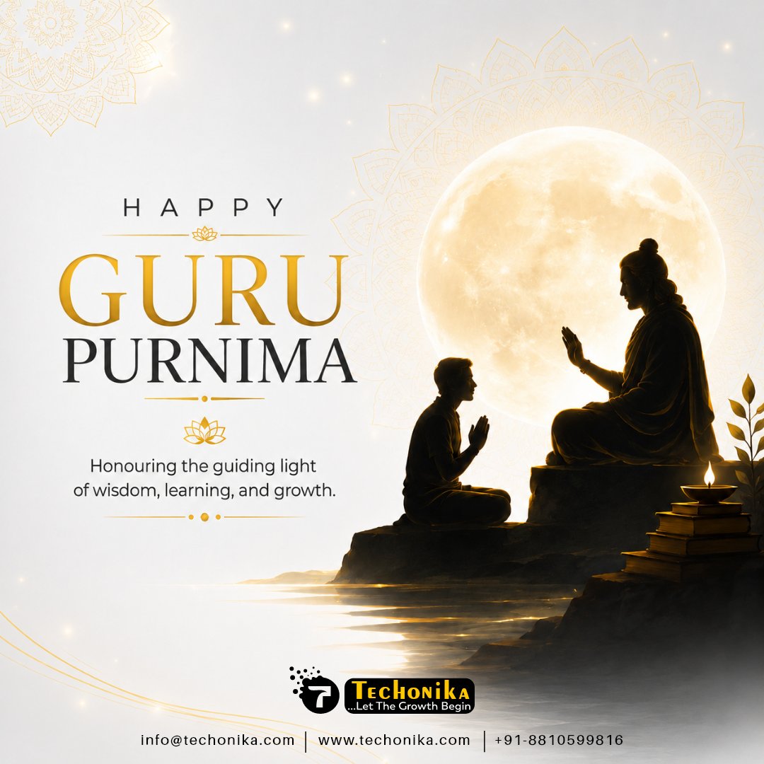techonika's tweet photo. Honouring the guiding light of wisdom, learning, and growth. Happy Guru Purnima!

#HappyGuruPurnima #GuruPurnima2026 #Gratitude #WisdomAndGuidance #GuruPurnima https://t.co/H7aldOU9Yq