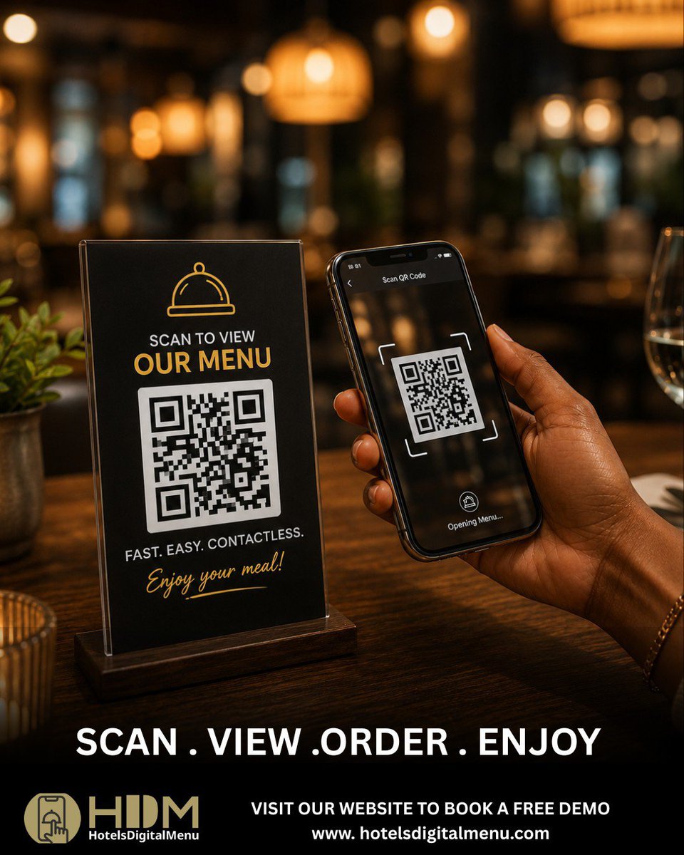 hotels_digitalM's tweet photo. Everything your hotel needs in one smart digital menu. Instantly update menu items, display mouth-watering food images, support multiple languages, monitor customer engagement, and give guests an effortless ordering experience all from one platform. #HotelsDigitalMenu #Hotels https://t.co/gPUt5l9MUg