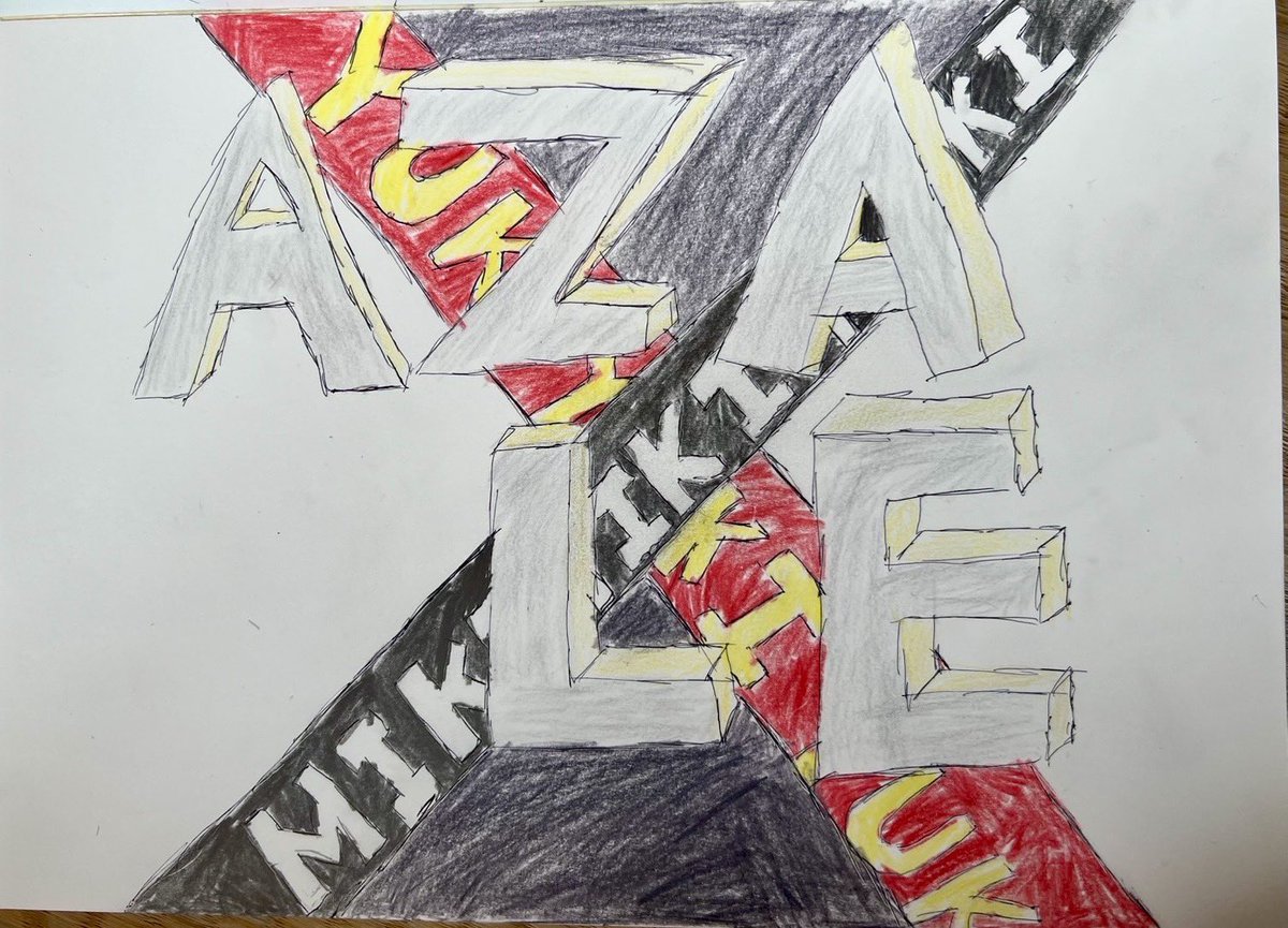 AZALE_JP's tweet photo. riroさんが描いてくれたAZALEフラッグ！
まだ中学生のriroさん、挑戦して描いてくれて本当に嬉しい
このデザインを何かに活かしたいな^_^ https://t.co/1uT6E7zI17