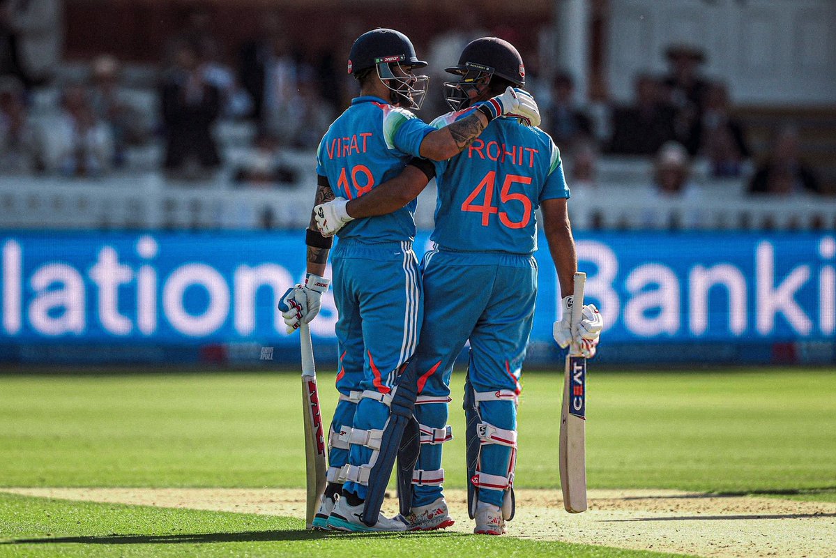 ImTanujSingh's tweet photo. SHAKIB AL HASAN ON VIRAT KOHLI & ROHIT SHARMA FOR 2027 WORLD CUP 

- "Virat Kohli & Rohit Sharma are great ambassador of the Sport & for indian cricket. They have done tremendously well for India. People follow them. And they are still going strong. If they will play 2027 World Cup, India will very good chance to win". (RevSportz).