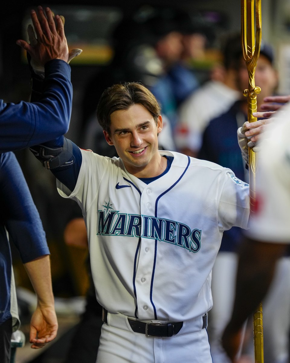 Mariners's tweet photo. It’s Cole “Cole Young” Young’s birthdayyyyy 🥳 https://t.co/ZvILkm6U2g