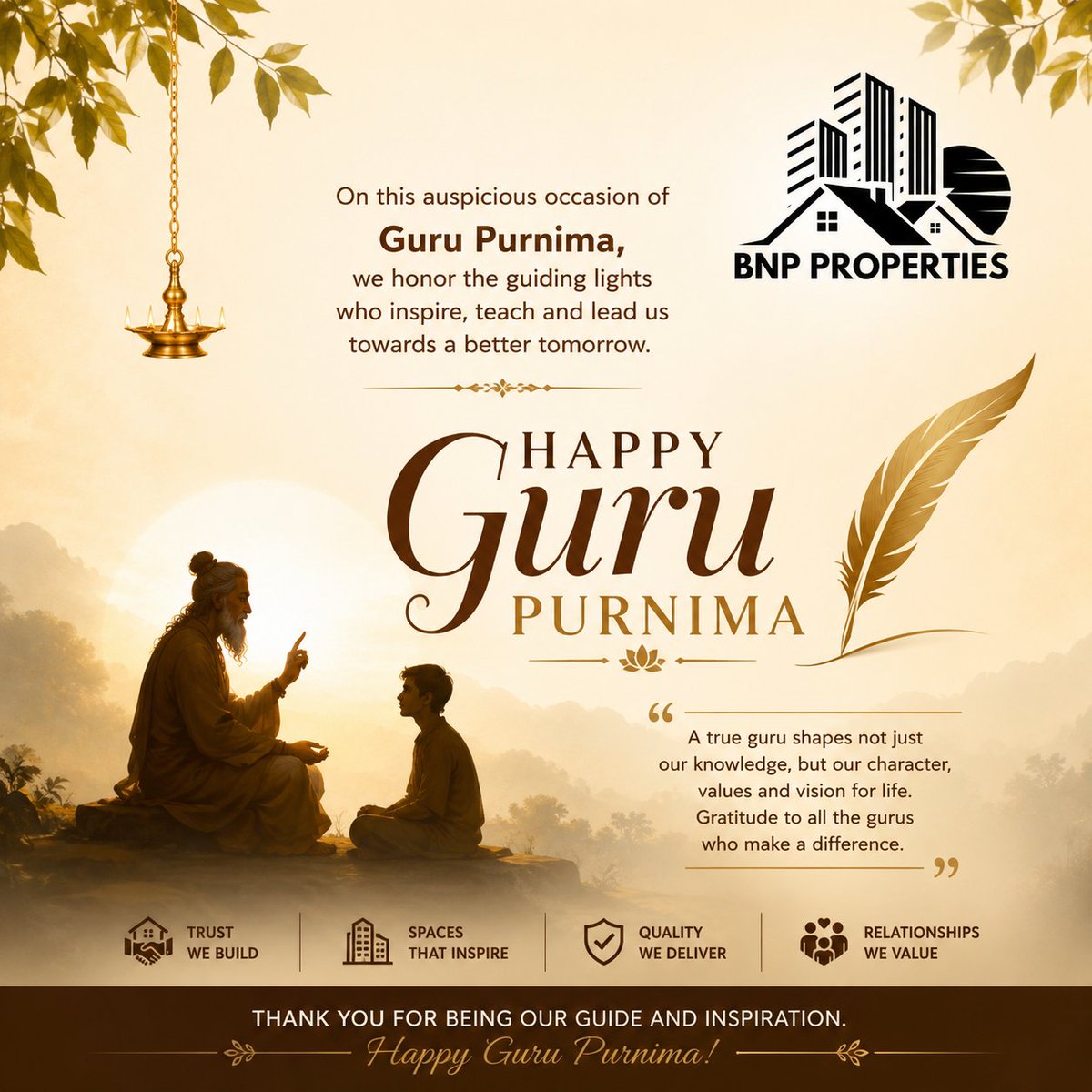 bnpproperties's tweet photo. #HappyGuruPurnima #GuruPurnima #GuruPurnima2026 #Gratitude #RespectYourGuru #IndianFestivals #Blessings #Wisdom #Knowledge #Inspiration #Tradition #Spirituality #BNPProperties #RealEstate #Trust #Growth #DreamHomes #BuildingFutures #PropertyInvestment #Community https://t.co/IWO8Tzdv0F
