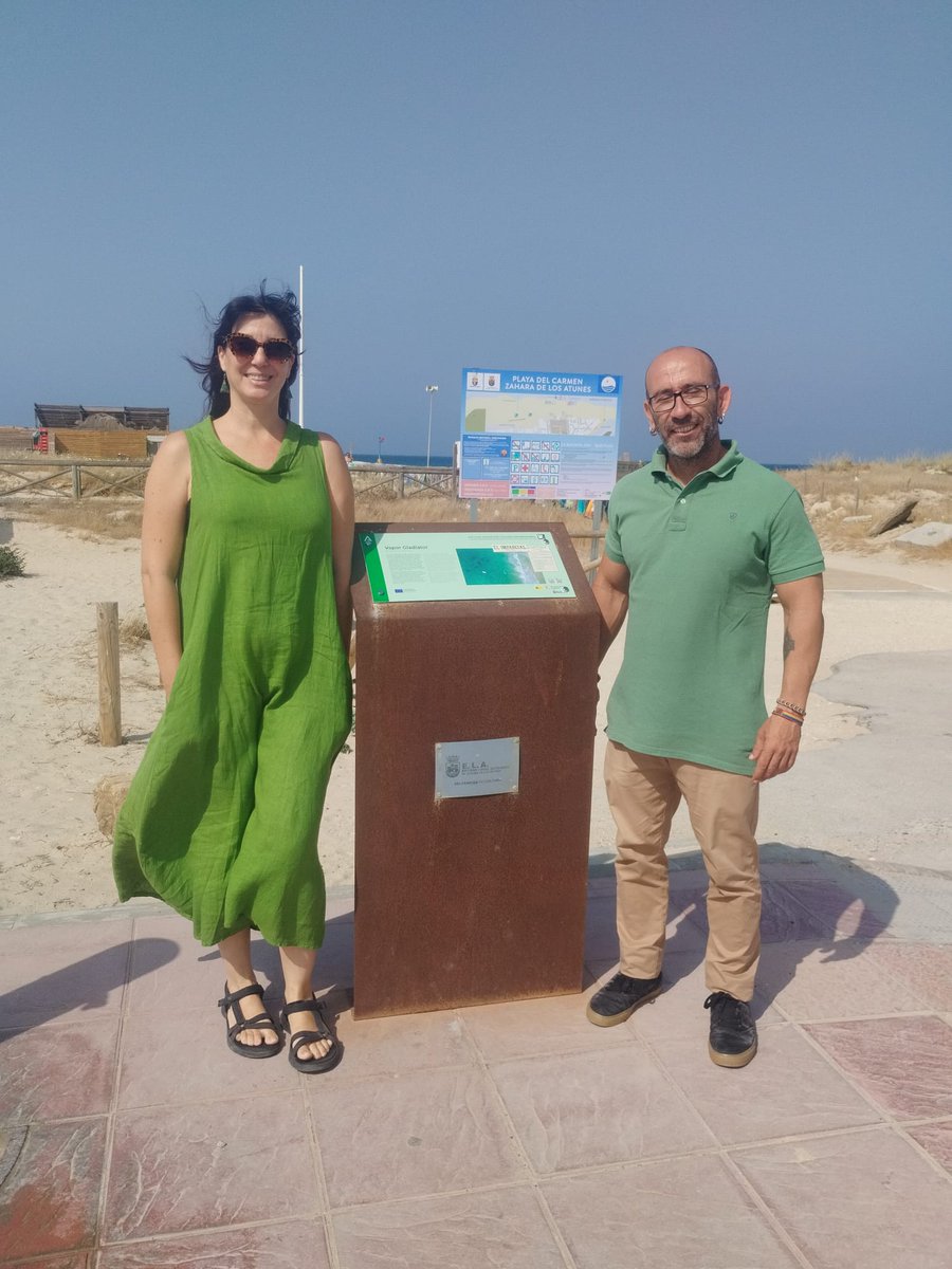 IAPHpatrimonio's tweet photo. En el marco del proyecto #Vestigium, el Centro de Arqueología Subacuática del @IAPHpatrimonio @CulturaAND coloca carteles informativos sobre el patrimonio intermareal de #Barbate y #ZaharadelosAtunes #Cádiz https://t.co/Phd5ulGgjf