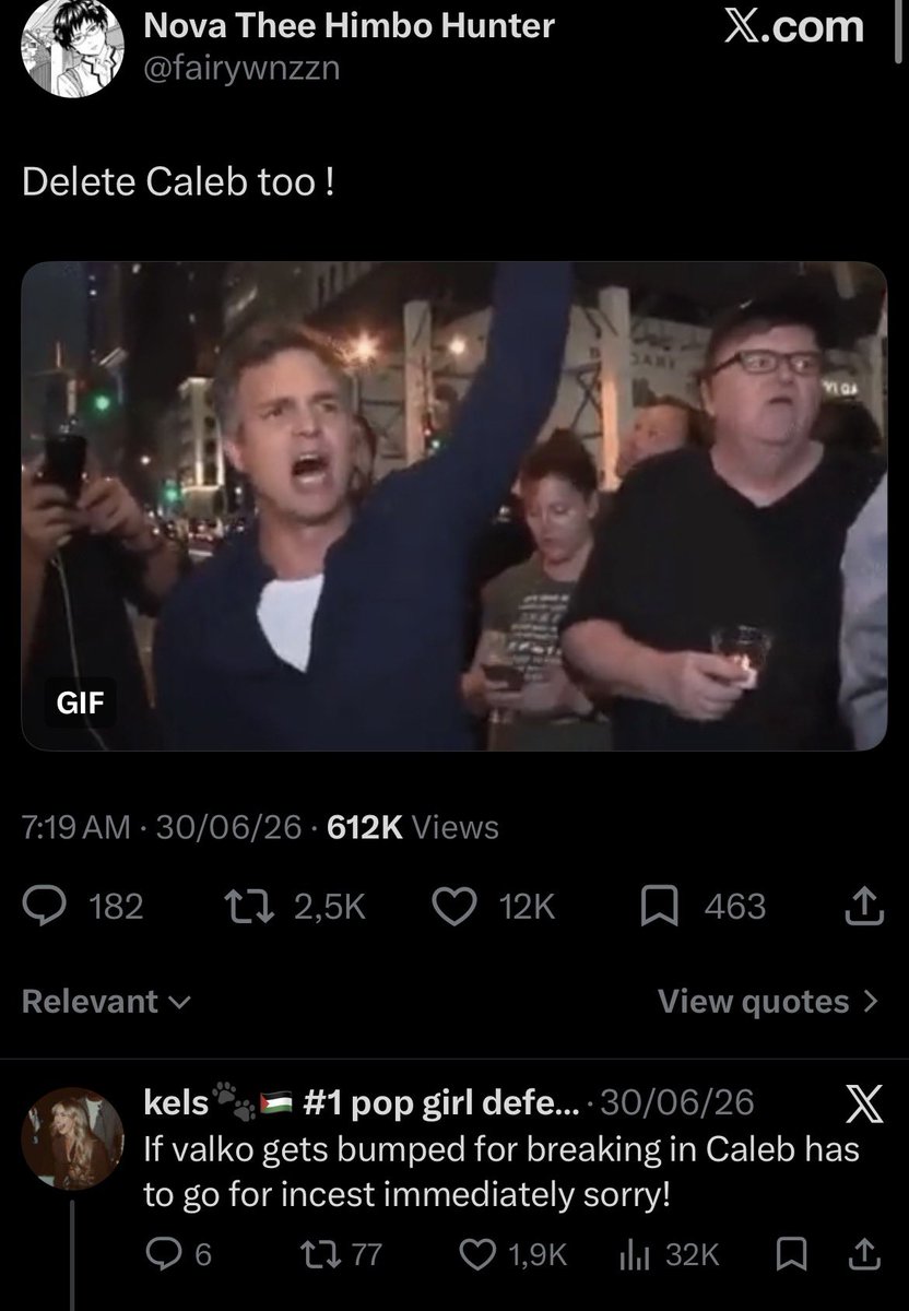gfotome's tweet photo. "i don't understand why caleb fans hate us so much" maybe it's because the majority of you are antis who support censorship and want caleb and his trope removed. if you think these people are anti-censorship just because they want a character back, you're dumb https://t.co/tSA9Mtbrtk