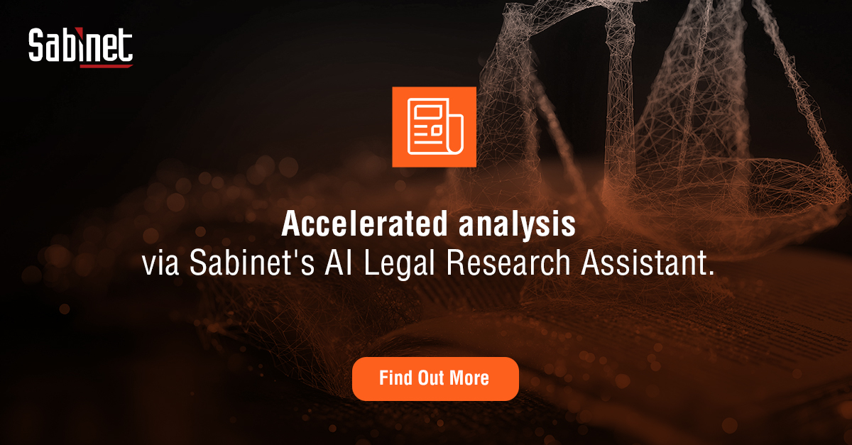 SabinetSA's tweet photo. Sift decades of legislation fast with #Sabinet's AI Legal Research Assistant—instantly get insights, drafts, and case links. https://t.co/lXn63FdEb9 #LegalTech #AIResearch #LawFirmInnovation https://t.co/XdhBg1rIcG