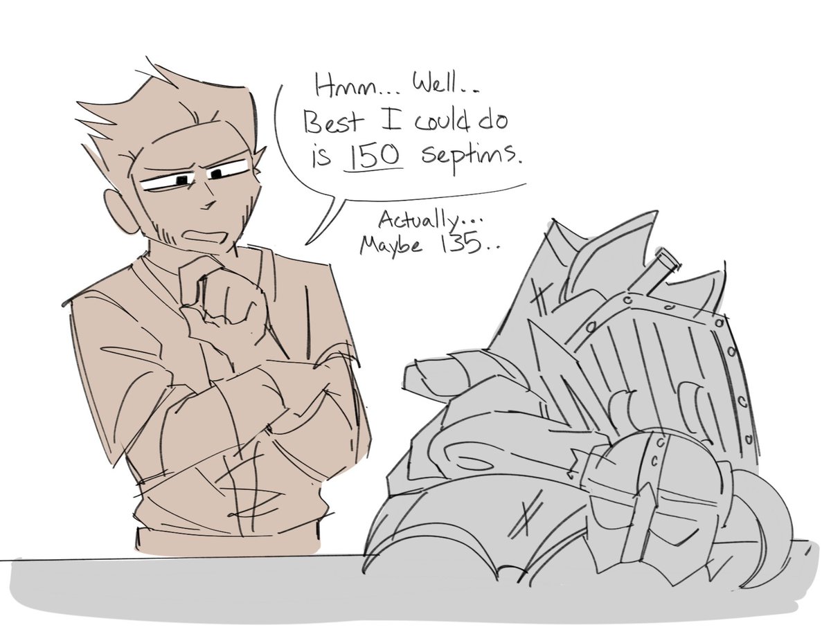 thermalmode_'s tweet photo. playing a modded skyrim playthrough, heres my vent art https://t.co/T4kw2Na0aO