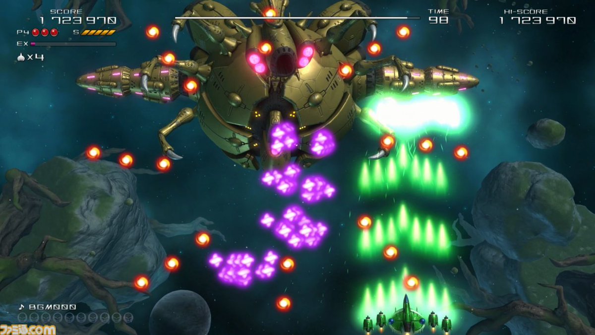 famitsu's tweet photo. 『TATSUJIN EXTREME』東亜プランの名作シューティングが令和に復活。爽快感溢れるゲーム体験はそのままに、グラフィックやサウンド、システム面が大幅に進化
https://t.co/aCu1A3lFmU

オリジナル版に携わったスタッフやベテランクリエイターたちの手によりよみがえる【先出し週刊ファミ通】 https://t.co/GErBjYRUQM