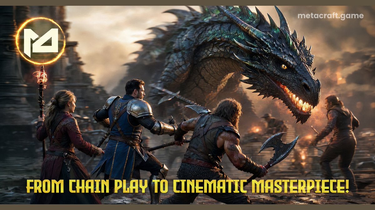 MetaCraftEN's tweet photo. 🎬 From chain play to cinematic MASTERPIECE!

🌟🎮 #MetaCraft is evolving — stunning animations, immersive scenes &amp; a sprawling meta universe game are coming!

🏰⚔️ What starts as adventure becomes the most AMAZING Web3 production ever created!

$MCT https://t.co/Eg8tIJMyYw