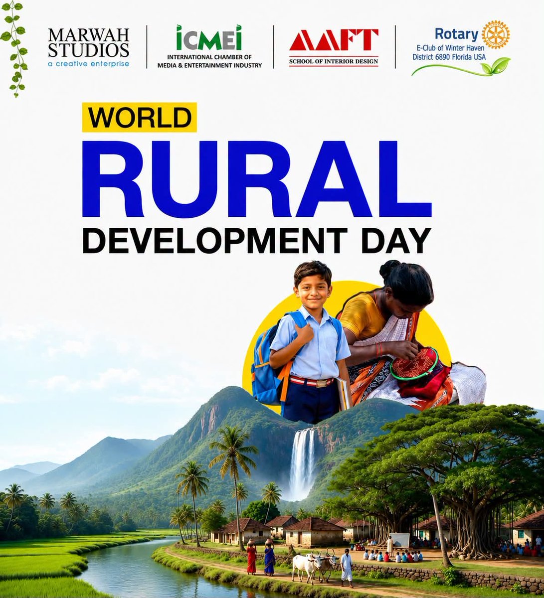 aaftnoida's tweet photo. ICMEI, AAFT and Rotary E-Club of Winter Haven Celebrate World Rural Development Day at Marwah Studios
https://t.co/6rcaGwZgeY https://t.co/1e3IAH4BTS