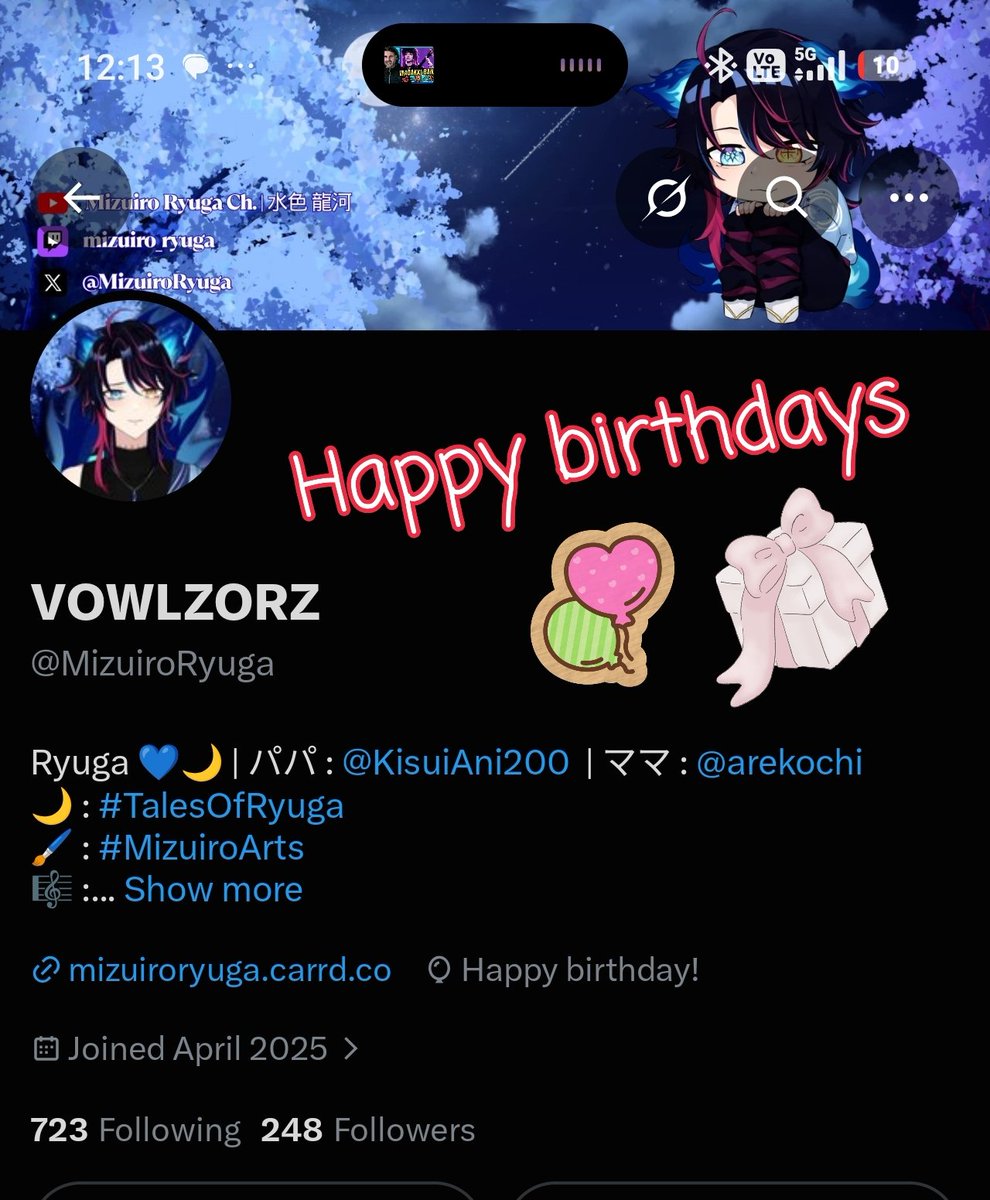 MizuiroRyuga's tweet photo. Happy birthday to me~ ❤️🦉🎉
ปล.ลูกโป่งไม่ขึ้น ขอ edit เองนะ555 https://t.co/gYqf4DREWn