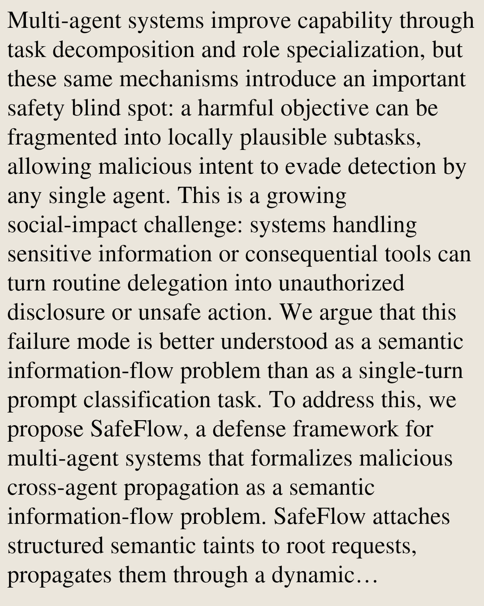 Multiagent Systems Papers tweet media