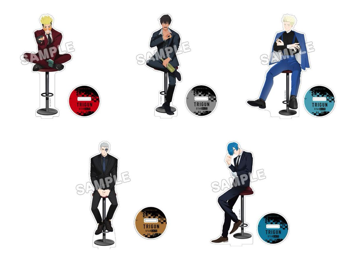 AitaiKuji's tweet photo. ✨ Showcase your favorite TRIGUN STARGAZE characters with the Animaru Pop-up Shop Original Illustration Acrylic Stand! Featuring exclusive artwork created just for the event, this display piece is a standout addition to any collection.

⬇️ Pre-order today!
🛒 https://t.co/4ExAjfdC6Q
📆 Release Date: September 2026

#trigunstargaze #trigun