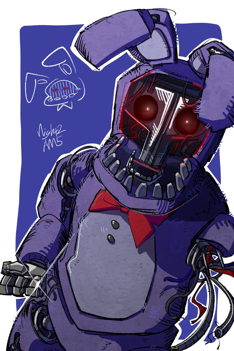 am4_night5's tweet photo. Withered Bonnie https://t.co/MKZ4wHCP4f