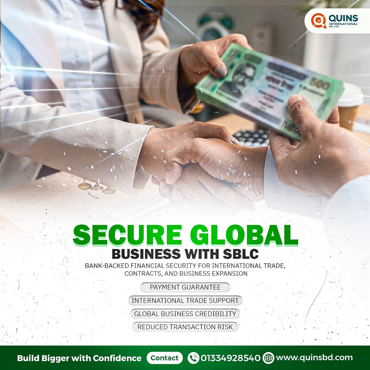 Quinsbd's tweet photo. Global Deals. Zero Worry. 🛡️ SBLC Support by Quins

Introducing Quins’ Secure Global Business SBLC Support. We provide the financial guarantees you need to close massive international deals with absolute confidence.

🌐 https://t.co/UmWoyCE9oP
📩 info@quinsbd.com
📞01334928540 https://t.co/3Z7H3sofZG