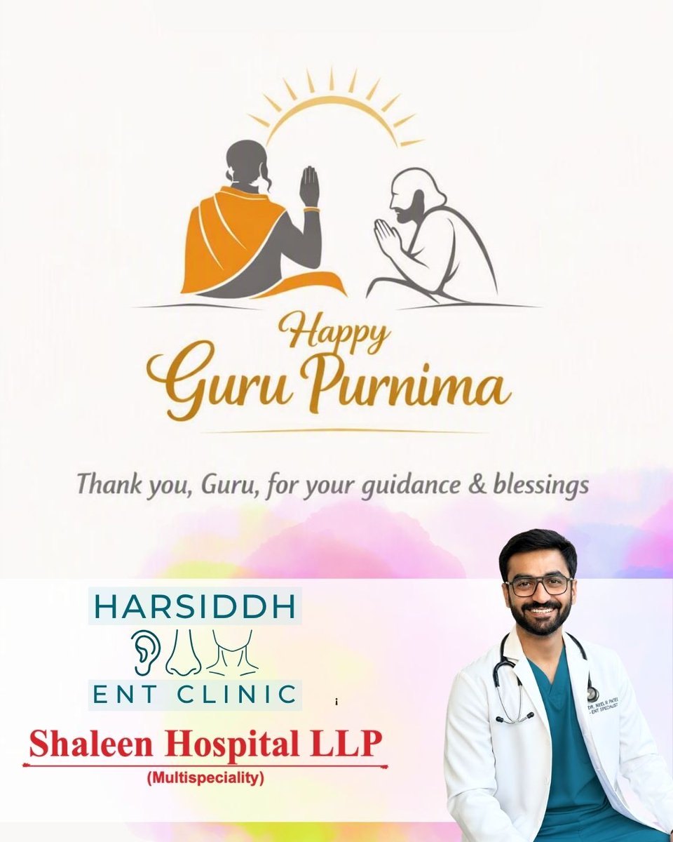 entahmedabad's tweet photo. Happy Guru Purnima! 🙏✨ Today, I express my deepest gratitude to all the teachers, guides, and mentors who shape our paths. In the medical profession, a mentor's hands guide not just the scalpel, but the very foundation of compassionate patient care. https://t.co/FA8kSfFnLo