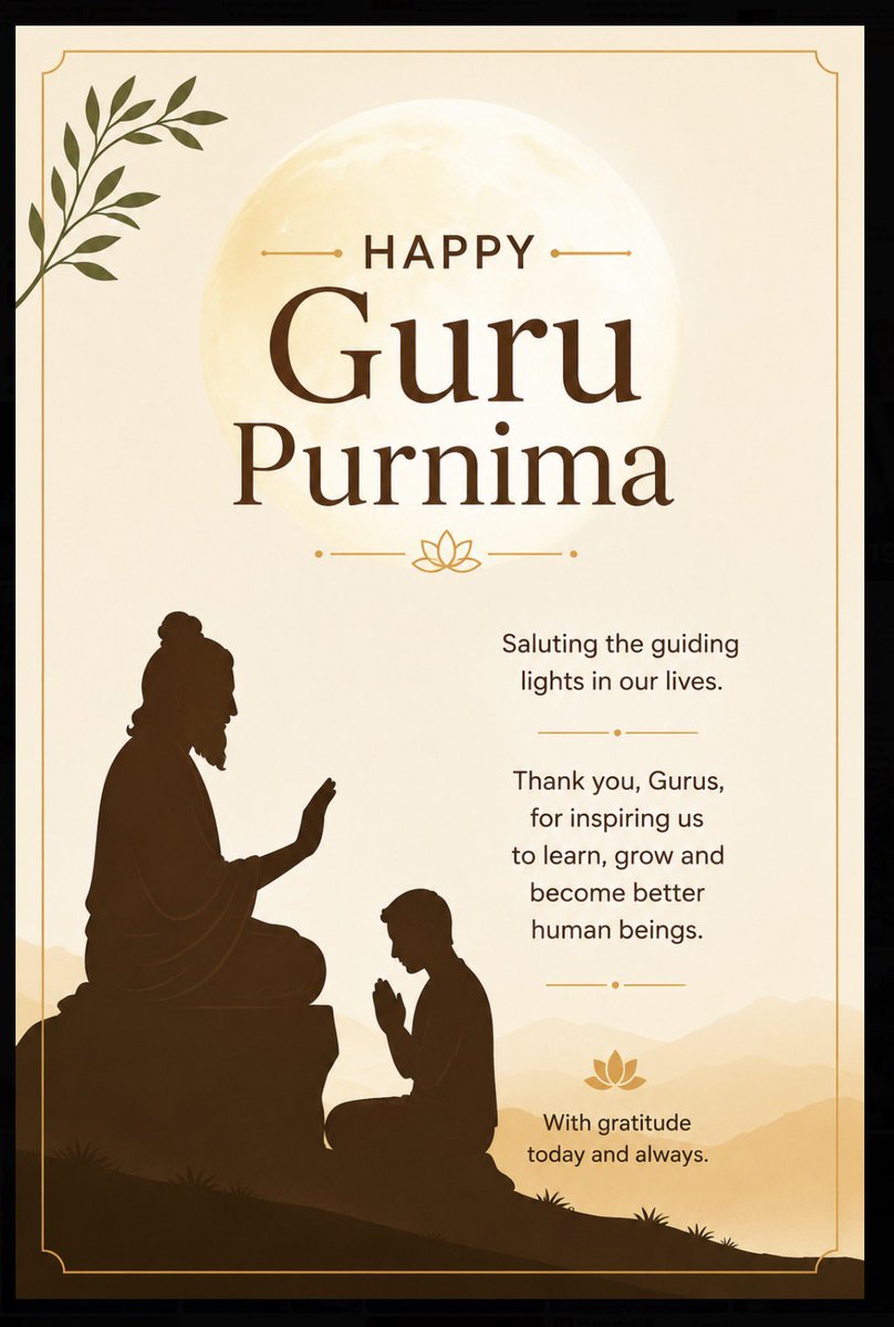 GMB_Southampton's tweet photo. Warm wishes to all those celebrating Guru Purnima.

Wishing you and your loved ones a blessed, peaceful, and joyful Guru Purnima. https://t.co/lkAEyyVPui